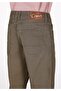Regular Fit Mid-Waist Long-Leg Men's Green Trousers - 6