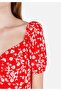Viscose Regular Fit Women's Red Dress - 5
