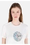 White Women's T-Shirt Sleeve - 4