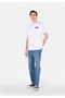 Comfort Fit Round Neck Plain Men's White Short Sleeve T-Shirt - 3