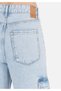 Cargo Fit High Waist Narrow Leg Women's Indigo Jean Trousers - 6