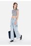 Cargo Fit High Waist Narrow Leg Women's Indigo Jean Trousers - 3