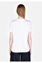 Regular Fit Round Neck Printed Women's White Short Sleeve T-Shirt - 2