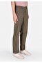 Regular Fit Mid-Waist Long-Leg Men's Green Trousers - 4