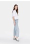 Balloon Fit High Waist Narrow Leg Women's Denim Jean Trousers - 3