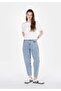 Slim Fit Women's White Short Sleeve T-Shirt - 3