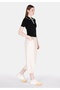 Regular Fit Mid Waist Straight Women's Stone Sweatpants