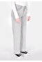 Regular Fit High Waist Wide Leg Women's Gray Jean Trousers - 4