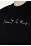 Comfort Fit Round Neck Plain Men's Black Short Sleeve T-Shirt - 4