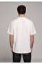 Comfort Fit Round Neck Plain Men's White Short Sleeve T-Shirt - 2