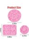 3-Piece Mini Bow Silicone Fondant Molds, 4-Hole Chocolate Cake Decoration Molds