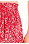 Mini Skirt Floral Women's Red Skirt - 5