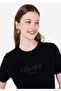 Regular Fit Crew Neck Black Women's Short Sleeve T-Shirt - 4