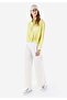 Regular Fit Shirt Collar Green Women's Long Sleeve Shirt - 3