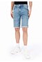 Straight Fit Low-Rise Men's Light Indigo D Denim C Pocketed Jean Shorts - 4