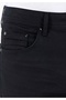 Straight Fit Low-Rise Straight Leg Men's Navy Blue Zippered Jean Denim Trousers - 5