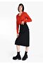 Comfortable Cut Pocket Detailed Maxi Black Women's Skirt - 3