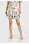 Pleated Printed Multicolored Women's Skirt - 4