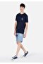 Loose Straight Fit Mid Waist Men's Black Jean Shorts - 3