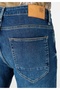 Straight Fit Low Waist Straight Leg Men's Indigo Jean Trousers - 6
