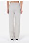 Regular Cut High Waist Wide Leg Stone Women's Trousers - 2