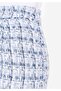 Mini Skirt Plaid Buttoned Women's Blue Skirt - 5