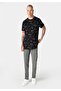 Regular Fit Round Neck Men's Black Short Sleeve T-Shirt - 4