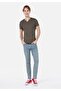 Slim Fit Placket Neck Plain Men's Green Short Sleeve T-Shirt - 3