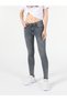 Super Slim Fit Mid Waist Skinny Leg Women's Indigo Jean Trousers - 3