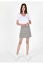 Plaid Women's Gray Mini Skirt Cl 1050386 - 3