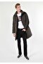 معطف أخضر للرجال بقصة عادية