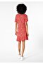 Slim Fit Women's Red Dress - 2