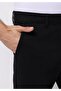 Slim Fit Mid-Waist Straight-Leg Men's Black Buttoned Trousers - 5