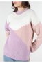 Regular Fit Patterned Multi-Colored Women's Knitwear Sweater Cl1062226 - 5