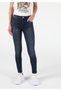 Super Slim Fit Mid Waist Narrow Leg Women's Dark Indigo Jean Trousers