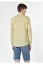Regular Fit Shirt Neck Men's Yellow Long Sleeve Shirt - 2