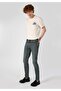 Slim Fit Low Waist Narrow Leg Cotton Men's Denim Jean Pants