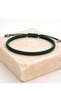 Knitted Macrame String Surfer Bracelet, Dark Green String Bracelet, Gift Bracelet