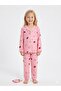 Girls' Pajama Set Pink Color Strawberry Patterned Cotton Long Sleeve - 2