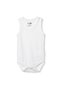 قميص داخلي أبيض للجنسين من هيلوبيبي بأكمام قصيرة وياقة دائرية