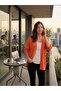 Knitwear Perforated Bat Sleeve Buttonless Free Size Cardigan - 5