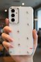 Galaxy A15 Case Airbag Design Glitter Transparent Pole Cover - 4