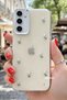جراب لهاتف Galaxy A15 بتصميم وسادة هوائية وغطاء عمود شفاف فضي - 3