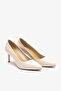 Cary Cream Leather Women's Heeled Shoes - 4