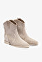 Storm Beige Genuine Leather Women's Summer Boots - 4