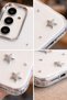 Galaxy S23 Fe Case Airbag Design Silvery Transparent Pole Cover - 3