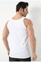 Men's 100% Cotton Undershirt - White 1001 - 3