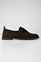 Women's Zac Bitter Brown Genuine Suede Leather Loafers - 4