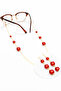 Italian chain cube stone eyeglass chain / cord - red
