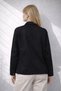 Women's Black Oversize Seasonal Gabardine Jacket with Snap Detail and Inner Pocket - 4